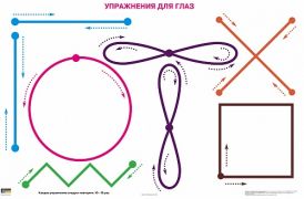 Упражнения для глаз. А4